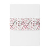 Winter Sneeuwvlokken Rode Buffalo Kerst Huwelijk Uitnodigingen Wikkel (Achterkant Voorbeeld)