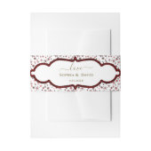 Winter Sneeuwvlokken Rode Buffel Kerstbruiloft Uitnodigingen Wikkel (Voorkant Voorbeeld)