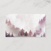 Winter Sneeuwvlokken Roze Luier Raffle Ticket Informatiekaartje (Achterkant)