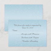 Winter Sneeuwvlokken RSVP-kaarten RSVP Kaartje (Voorkant / Achterkant)