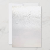 Winter Sneeuwvlokken Rustiek Licht Grijs Hout Brui Kaart (Achterkant)