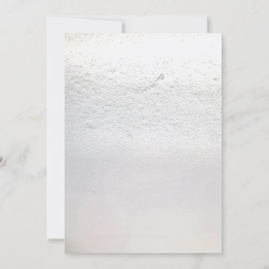 Winter Sneeuwvlokken Rustiek Licht Grijs Hout Brui Kaart (Achterkant)