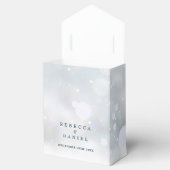 Winter Sneeuwvlokken Rustieke Bloemen Bruiloft Bedankdoosjes (Geopend)