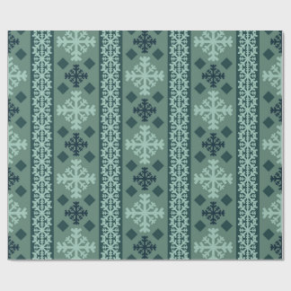 Winter Sneeuwvlokken Scandinavisch Inpakpapier