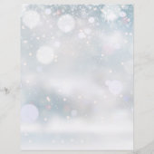Winter Sneeuwvlokken Script Trouwschema Tijdlijn (Achterkant)