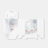 Winter sneeuwvlokken Sneeuw in Liefde bruids Dank  Bedankdoosjes (Uitgevouwen)