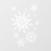 Winter sneeuwvlokken venster Cling Raamsticker (Vel)