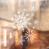 Winter sneeuwvlokken venster Cling Raamsticker (Vel 2)
