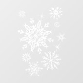 Winter sneeuwvlokken venster Cling Raamsticker (Vel)