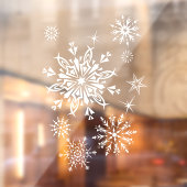 Winter sneeuwvlokken venster Cling Raamsticker (Vel 2)