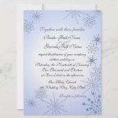 Winter Sneeuwvlokken / Winter IJsblauw Kaart (Voorkant)