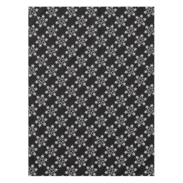 Winter Sneeuwvlokken Zwart-wit Kerstsneeuw Tafelkleed