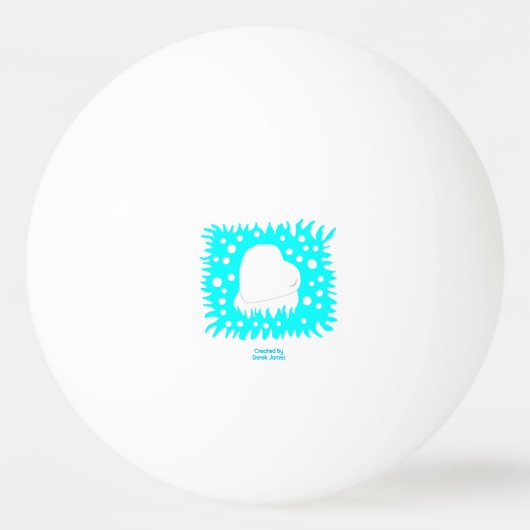 Winter Sneeuwwitpingpongbal Pingpongbal (Voorkant)