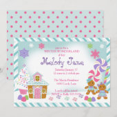 Winter Snoep Uitnodiging (Voorkant / Achterkant)