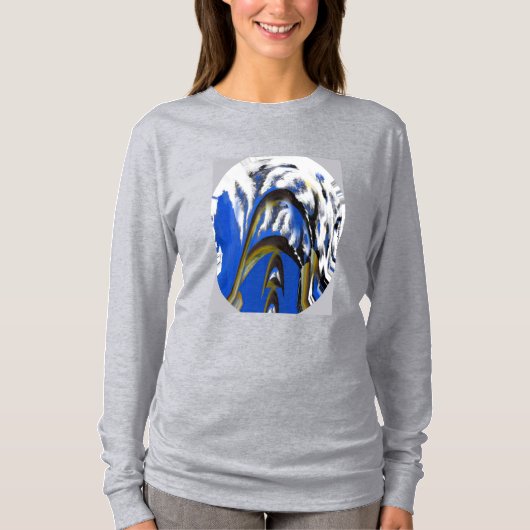 Winter snow and sky trendy t-shirt (Voorkant)