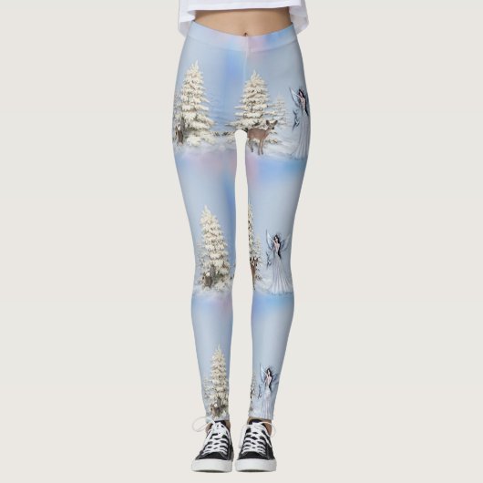 Winter Snow Angel Leggings (Voorkant)