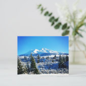Winter Snow at Mount Shasta, CA Briefkaart (Staand voorkant)