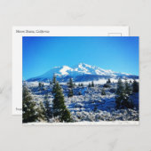 Winter Snow at Mount Shasta, CA Briefkaart (Voorkant / Achterkant)