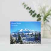Winter Snow at Mount Shasta, CA Briefkaart (Staand voorkant)
