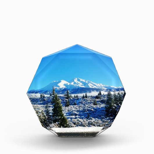 Winter Snow at Mount Shasta, CA Fotoblokken (Voorkant)