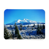 Winter Snow at Mount Shasta, CA Magneet (Horizontaal)