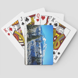 Winter Snow at Mount Shasta, CA Pokerkaarten