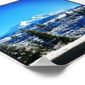 Winter Snow at Mount Shasta, CA Poster (Hoek)