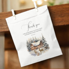 Winter Snow Baby Het is koud buiten Bedankzakje