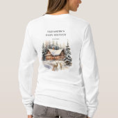 Winter Snow Baby Het is koud buiten mama te zijn T-shirt (Achterkant)