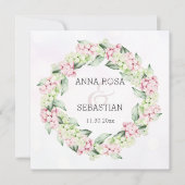 ** Winter Snow Berry AR12 Boho QR RSVP bruiloft Kaart (Voorkant)