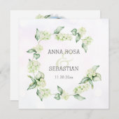 ** Winter Snow Berry AR12 Boho RSVP QR Huwelijk Kaart (Voorkant / Achterkant)