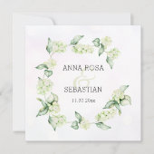 ** Winter Snow Berry AR12 Boho RSVP QR Huwelijk Kaart (Voorkant)