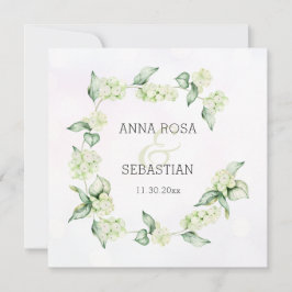 ** Winter Snow Berry AR12 Boho RSVP QR Huwelijk Kaart