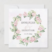 ** Winter Snow Berry AR12 QR RSVP Boho Wedding Kaart (Voorkant)