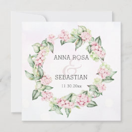 ** Winter Snow Berry AR12 QR RSVP Boho Wedding Kaart