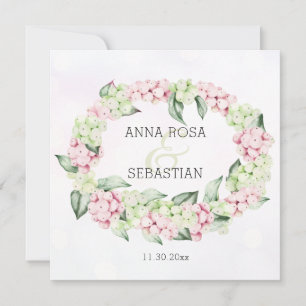 *~* Winter Snow Berry Boho RSVP AR12 QR Wedding Kaart