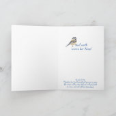 Winter Snow Bird Christelijk Kerstmis Feestdagen Kaart (Binnen)