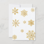 Winter Snow Bos Baby Shower Bedankkaart (Achterkant)
