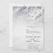 Winter Snow Branches Huwelijk Kaart (Voorkant)