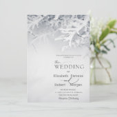 Winter Snow Branches Huwelijk Kaart (Staand voorkant)