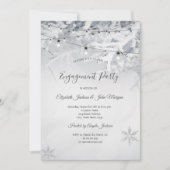 Winter Snow Branches Huwelijk Verloving Kaart (Voorkant)