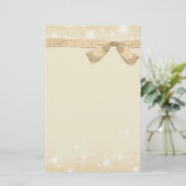 Winter Snow briefpapier (Staand voorkant)