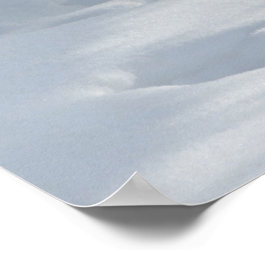 Winter Snow Bunny Art Poster (Hoek)