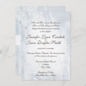 Winter Snow Camo Elegant Wedding Invitations Kaart (Voorkant / Achterkant)