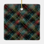 Winter Snow Christmas Trees Cars Keramisch Ornament (Achterkant)