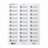 Winter Snow Cute Little Penguin Etiket (Full Sheet)