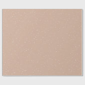 Winter Snow Flakes on Brown Cadeaupapier (Vlak)