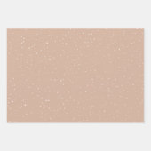 Winter Snow Flakes on Pink, Blue and Brown Inpakpapier Vel (Voorkant 3)