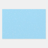 Winter Snow Flakes on Pink, Blue and Brown Inpakpapier Vel (Voorkant 2)