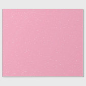 Winter Snow Flakes on Pink Cadeaupapier (Vlak)